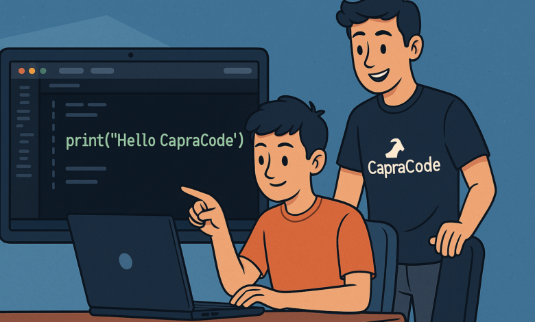 Get Started with Python - Python Tutorial -CapraCode.png