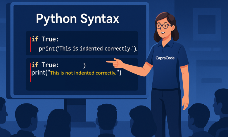 Python Syntax Tutorial - Capracode